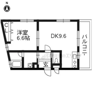 ハイツ純豊【103号室】の間取り