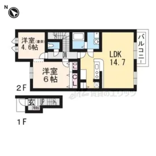 マンジャ・カーサ【205号室】の間取り