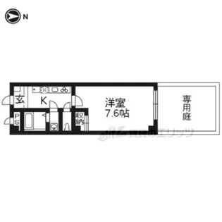 G・F東本願寺【108号室】の間取り
