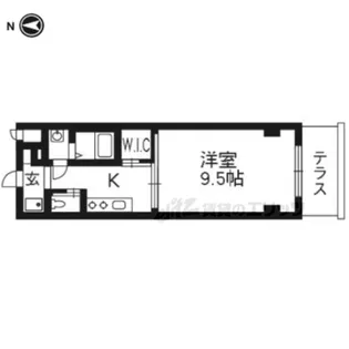 SAWARABI TERRACE【103号室】の間取り