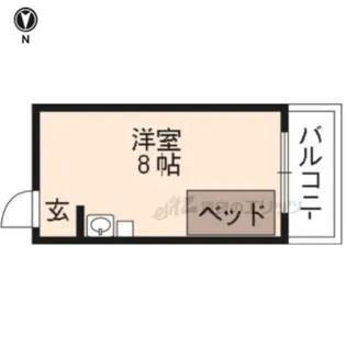 紫竹中嶋ビル【308号室】の間取り