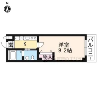 フラッティK&S【3階】の間取り