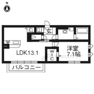 サードニックス今原?【201号室】の間取り