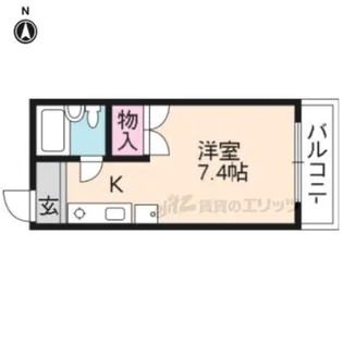 ヴィラージュハイツ【202号室】の間取り