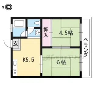 カサボニータ淀【301号室】の間取り