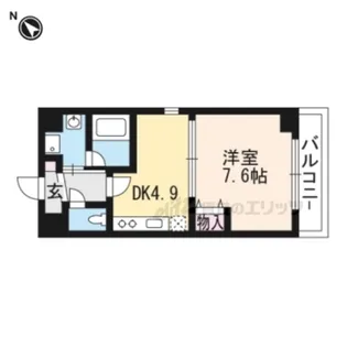 Greenwich House【402号室】の間取り