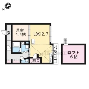 HEIGHTS6地蔵【203号室】の間取り