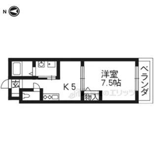 サクシード深草【2階】の間取り