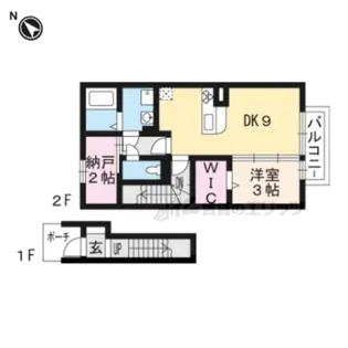 セジュールローズコート【2階】の間取り