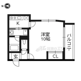 ジニア【408号室】の間取り