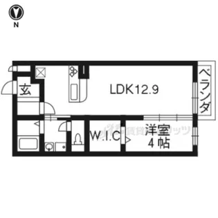ルーチェ大亀谷【2階】の間取り