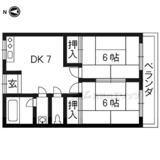 多田ハイツ【2階】の間取り