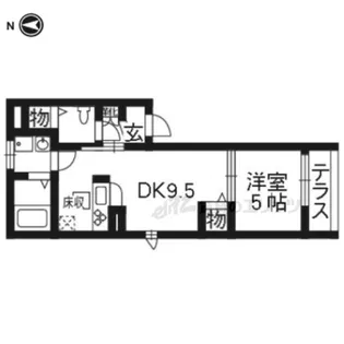 シャーメゾン東山【102号室】の間取り
