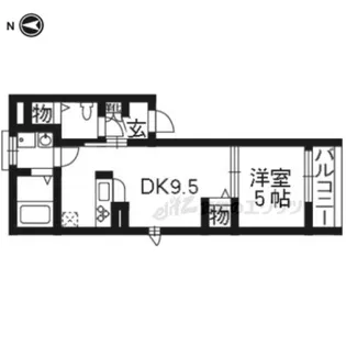 シャーメゾン東山【202号室】の間取り