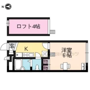 レオパレス円町【2階】の間取り