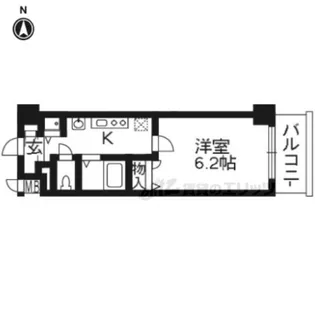 プレサンス京都鴨川彩華【402号室】の間取り