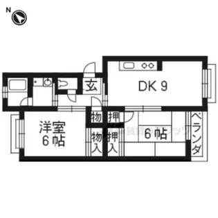 笠川83番館【203号室】の間取り