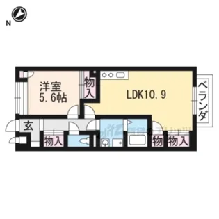メゾン ソレイユ【1階】の間取り