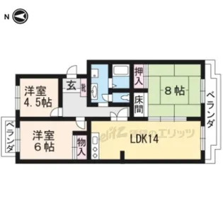 石山コーポ【301号室】の間取り