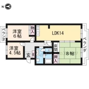 石山コーポ【103号室】の間取り