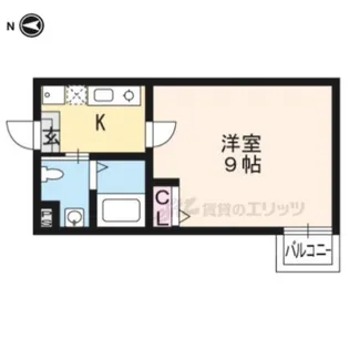 アークリード五条堀川【302号室】の間取り