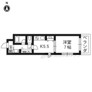 エスリード四条河原町【701号室】の間取り