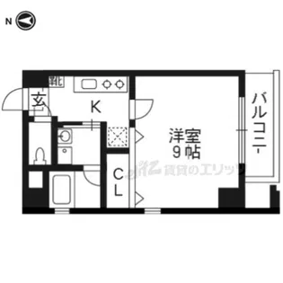エクセル神宮【304号室】の間取り