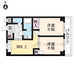 2DKの間取り画像