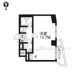 藤和シティスクエア烏丸丸太町【6階】の間取り