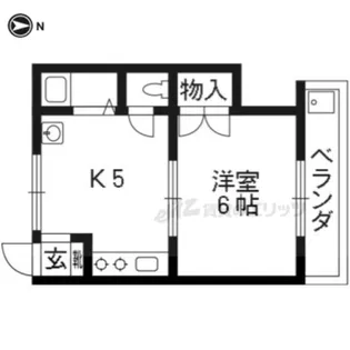 光マンション【402号室】の間取り