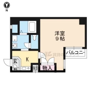 CASA聖護院【401号室】の間取り
