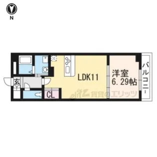 ルミエール西洞院【1階】の間取り