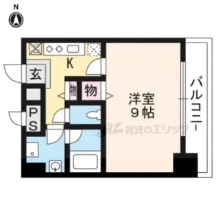 AMI四条烏丸【507号室】の間取り