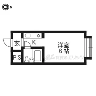南波ロイヤルハイツ【3階】の間取り