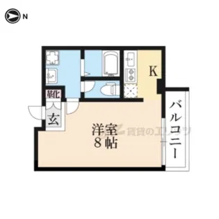 山善ビル【702号室】の間取り