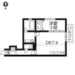グラン・ジュテ烏田【1階】の間取り
