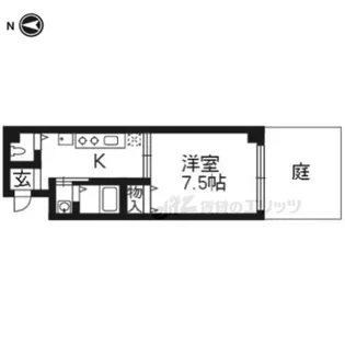 WELL鞍馬口【101号室】の間取り
