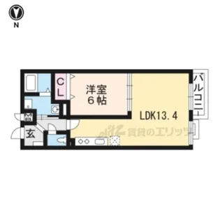 アンジェリック【102号室】の間取り