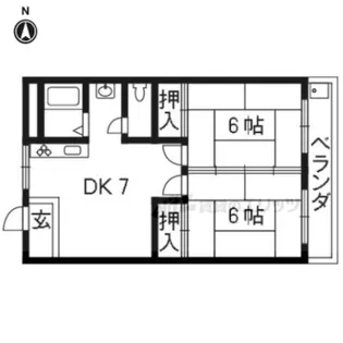 ユニヴェール【205号室】の間取り
