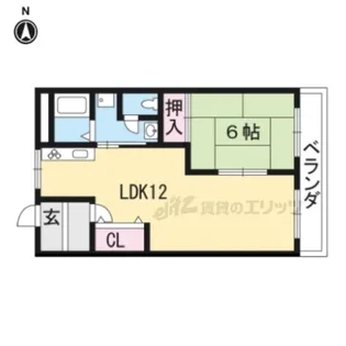 ユニヴェール【407号室】の間取り