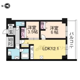 EAST GATE京都【605号室】の間取り