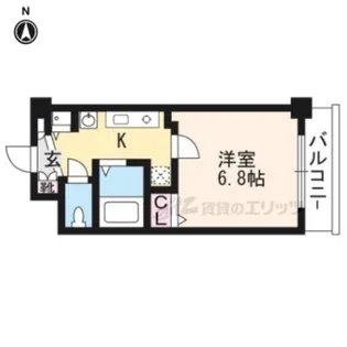 スワンズ京都大将軍【3階】の間取り