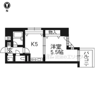ライオンズマンション四条堀川第二【803号室】の間取り
