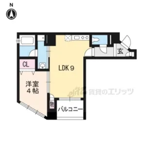 メルべーユ青木【502号室】の間取り