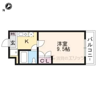 カントリーレジデンス草津【3階】の間取り