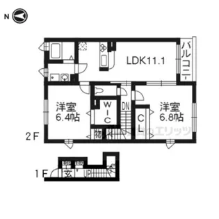 美空樹園【206号室】の間取り