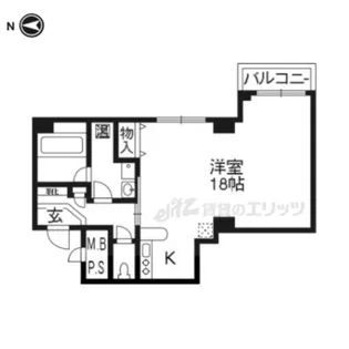 グランレブリー室町六角【303号室】の間取り