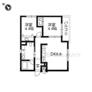 「Villa Vista Daigo 南棟」【203号室】の間取り