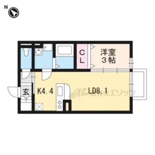 メゾンかやの【1階】の間取り
