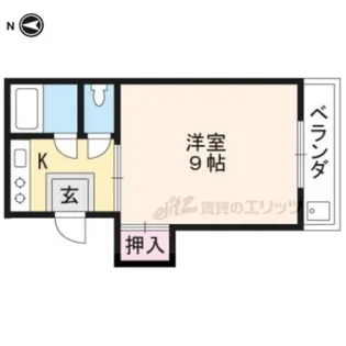ハイツパープル【403号室】の間取り